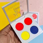 Glitter Galaxy Hydra Liner neon eyeliner palette with red, yellow, and blue graphic eyeliner shades in a premium compact palette.