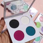 Glitter Galaxy Hydra Liner classic eyeliner palette with black, white, teal blue, and magenta graphic eyeliner shades in a premium compact palette.