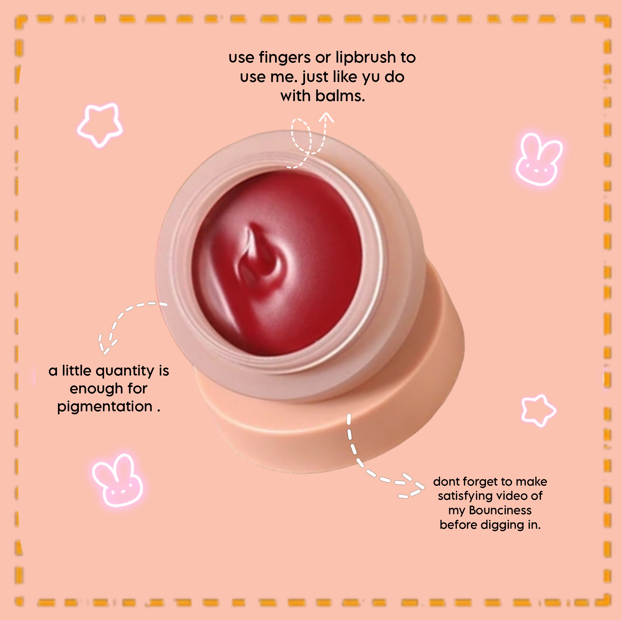 glitter galaxy bouncy lip and cheek tint with soft whipped texture, buildable pigmentation, and long-lasting matte finish for lips and cheeks.